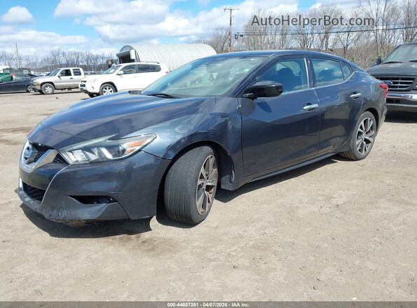 1N4AA6AP6GC391864 2016 NISSAN MAXIMA Blue Առջևի ձախ երեք քառորդ տեսարան