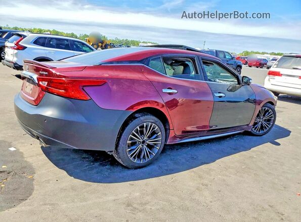 1N4AA6AP6HC385340 2017 NISSAN MAXIMA PLATINUM Бордовый Задняя правая четверть