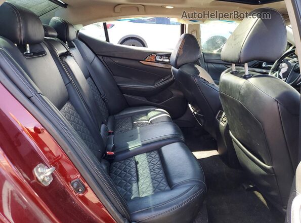1N4AA6AP6HC385340 2017 NISSAN MAXIMA PLATINUM Бордовый Вид задних сидений