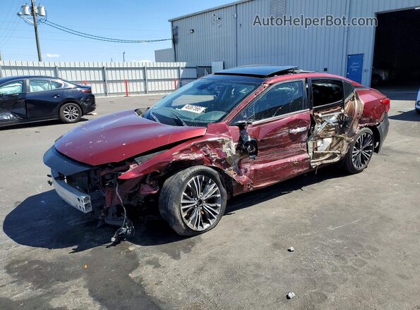1N4AA6AP6HC385340 2017 NISSAN MAXIMA PLATINUM Бордовый Передняя левая четверть