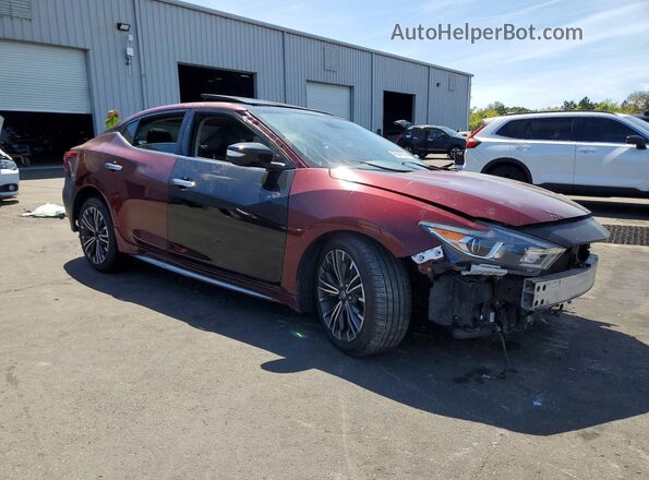 1N4AA6AP6HC385340 2017 NISSAN MAXIMA PLATINUM Бордовый Передняя правая четверть