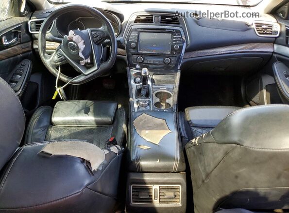 1N4AA6AP6HC385340 2017 NISSAN MAXIMA PLATINUM Бордовый Вид панели приборов