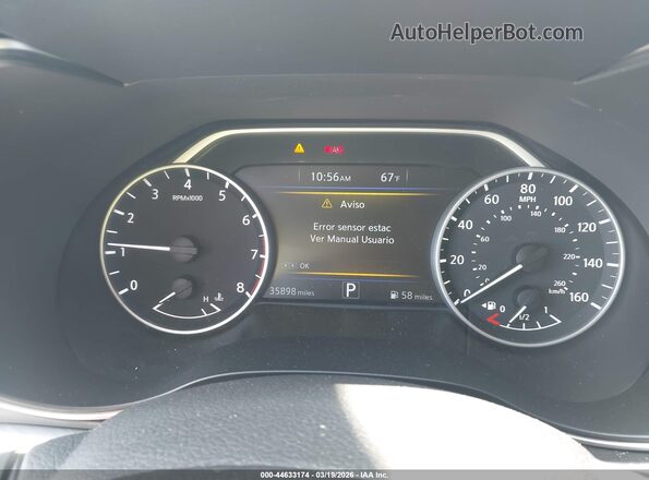 1N4AA6AP6HC420944 2017 NISSAN MAXIMA White Widok tylnych siedzeń