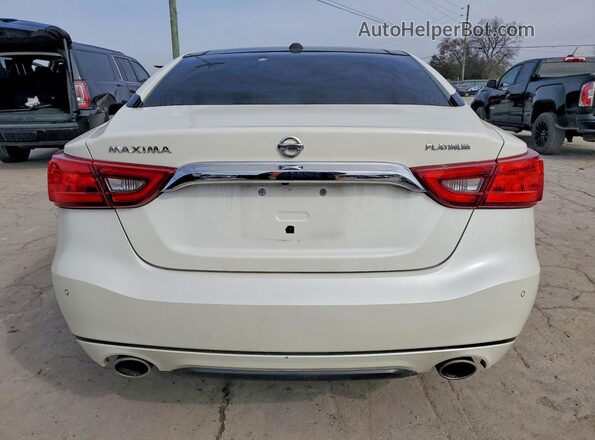 1N4AA6AP6HC439008 2017 NISSAN MAXIMA PLATINUM Белый Вид сзади