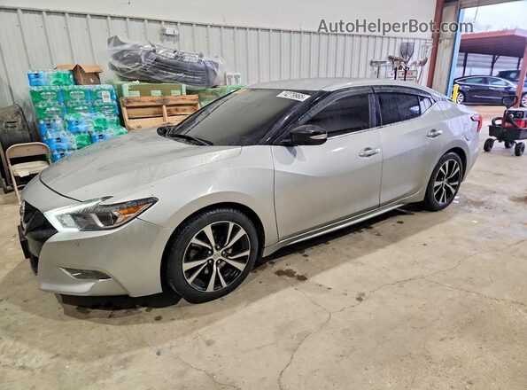 1N4AA6AP6JC386574 2018 NISSAN MAXIMA Silver Vista tres cuartos delantera izquierda