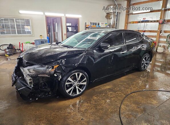 1N4AA6AP7HC375173 2017 NISSAN MAXIMA PLATINUM Black წინა მარცხენა ხედი სამი მეოთხედიდან