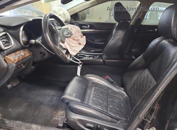 1N4AA6AP7HC375173 2017 NISSAN MAXIMA PLATINUM Black წინა სალონის ხედი