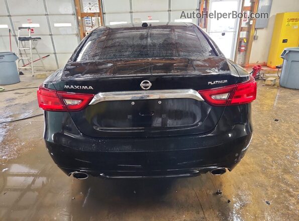 1N4AA6AP7HC375173 2017 NISSAN MAXIMA PLATINUM Black უკანა ხედი