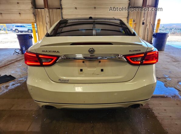 1N4AA6AP7HC394533 2017 NISSAN MAXIMA PLATINUM White Widok z tyłu