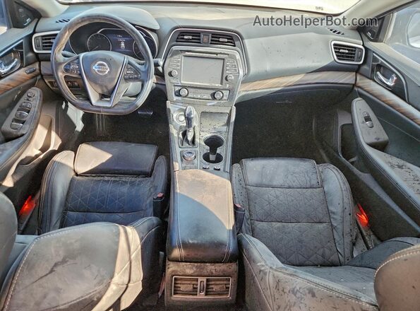 1N4AA6AP7HC448946 2017 NISSAN MAXIMA PLATINUM Белый Вид панели приборов