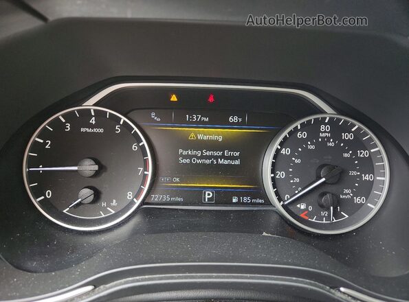1N4AA6AP7HC451524 2017 NISSAN MAXIMA PLATINUM White Widok zestawu wskaźników