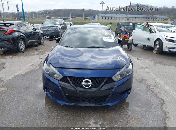 1N4AA6AP7JC396644 2018 NISSAN MAXIMA Blue Widok zestawu wskaźników