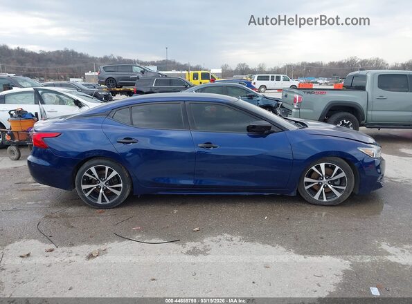 1N4AA6AP7JC396644 2018 NISSAN MAXIMA Blue Widok wnętrza z tyłu