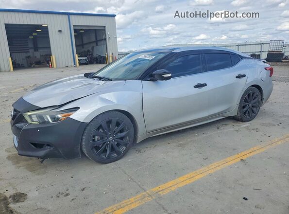 1N4AA6AP7JC406668 2018 NISSAN MAXIMA PLATINUM Серебряный Передняя левая четверть