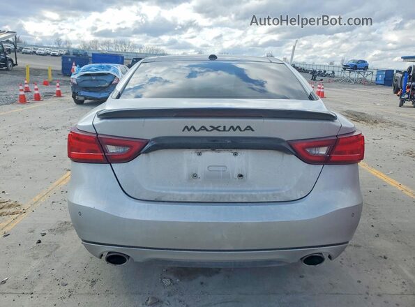 1N4AA6AP7JC406668 2018 NISSAN MAXIMA PLATINUM Серебряный Вид сзади