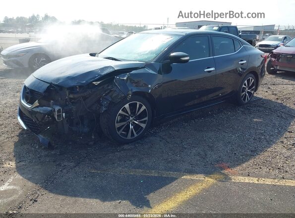 1N4AA6AP8JC365015 2018 NISSAN MAXIMA Черный Передняя левая четверть