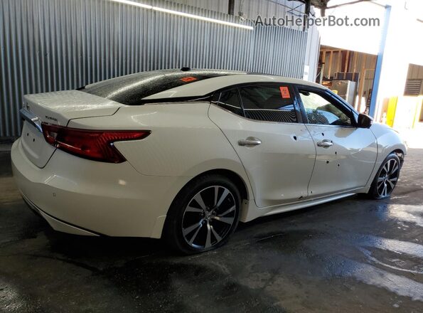 1N4AA6AP8JC370280 2018 NISSAN MAXIMA PLATINUM Белый Задняя правая четверть