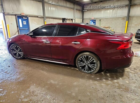 1N4AA6AP8JC400944 2018 NISSAN MAXIMA PLATINUM Бордовый Задняя левая четверть