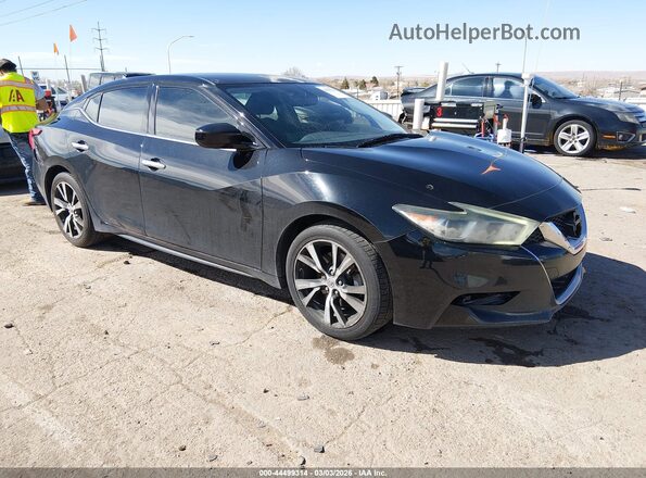 1N4AA6APXGC433033 2016 NISSAN MAXIMA Черный Передняя правая четверть