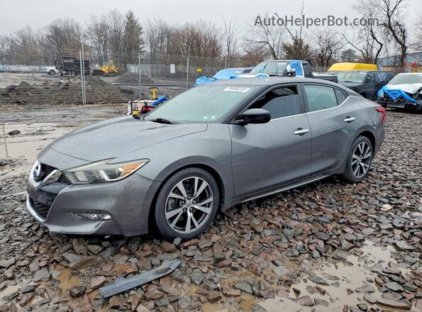 1N4AA6APXHC430523 2017 NISSAN MAXIMA Серый Передняя левая четверть