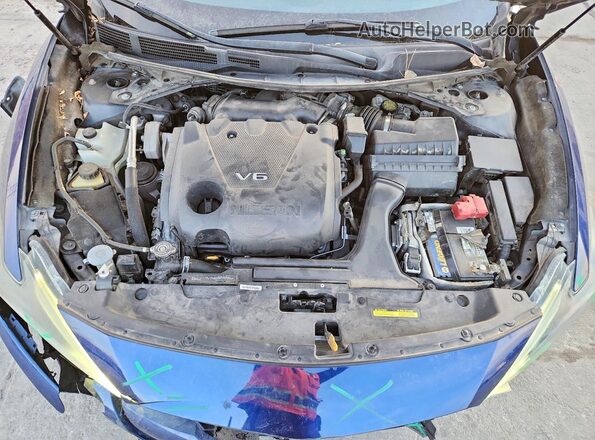 1N4AA6APXHC434829 2017 NISSAN MAXIMA PLATINUM Blue Vista interior trasera
