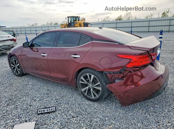 1N4AA6APXJC392748 2018 NISSAN MAXIMA PLATINUM Бордовый Задняя левая четверть