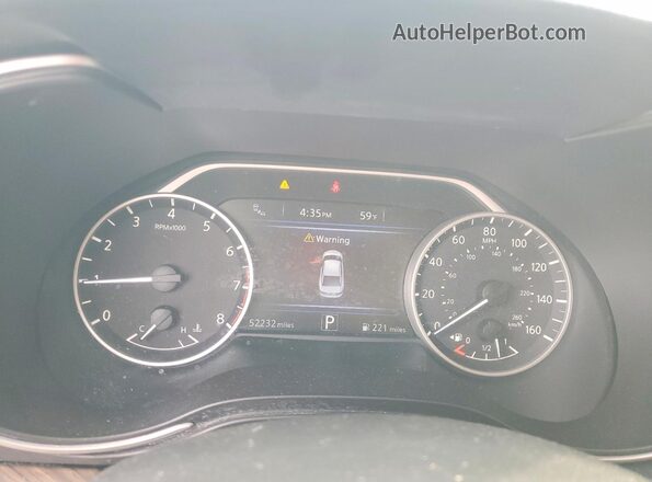 1N4AA6APXJC392748 2018 NISSAN MAXIMA PLATINUM Бордовый Вид щитка приборов