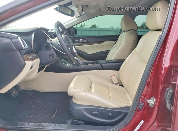 1N4AA6APXJC392748 2018 NISSAN MAXIMA PLATINUM Бордовый Вид салона спереди