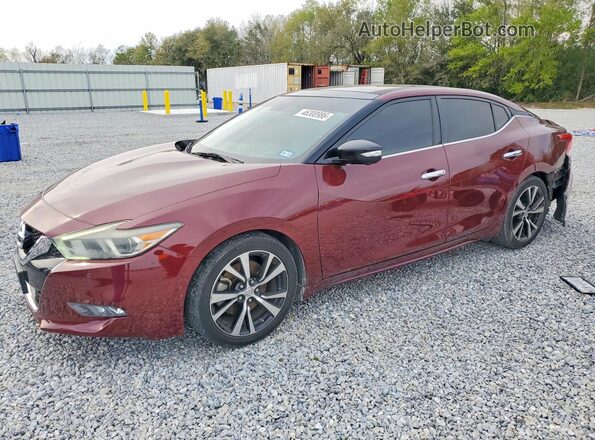 1N4AA6APXJC392748 2018 NISSAN MAXIMA PLATINUM Бордовый Передняя левая четверть