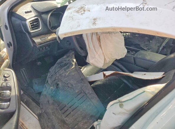 1N4AA6APXJC396265 2018 NISSAN MAXIMA PLATINUM White Widok deski rozdzielczej