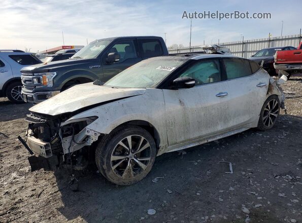 1N4AA6APXJC396265 2018 NISSAN MAXIMA PLATINUM White Przód lewy