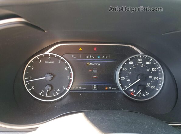 1N4AA6APXJC397755 2018 NISSAN MAXIMA Black Вид щитка приладів