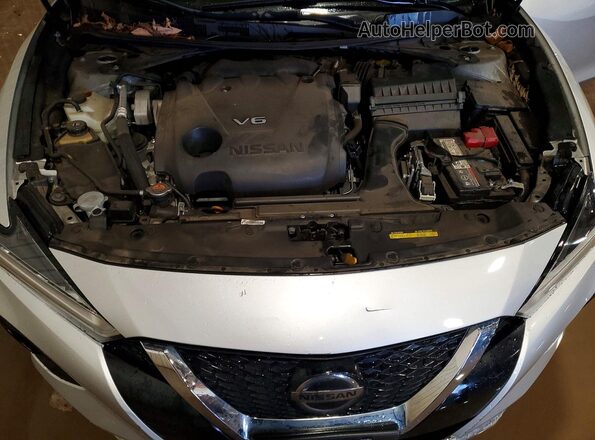 1N4AA6AV0KC361489 2019 NISSAN MAXIMA Серебряный Вид задней части салона