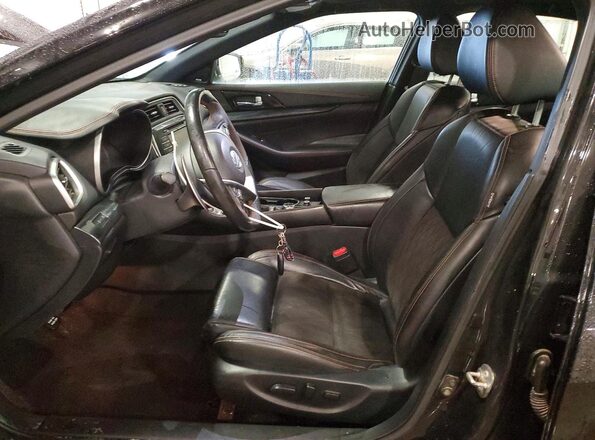 1N4AA6AV0KC361752 2019 NISSAN MAXIMA Black Widok wnętrza z przodu