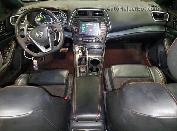 1N4AA6AV0KC361752 2019 NISSAN MAXIMA Black Widok deski rozdzielczej