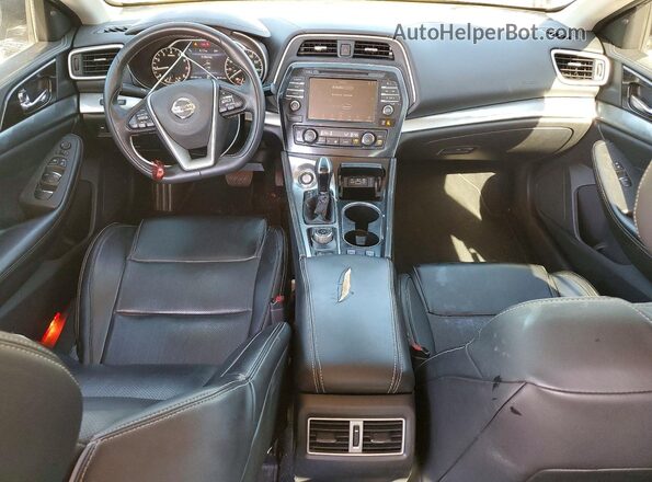 1N4AA6AV1KC370265 2019 NISSAN MAXIMA Серый Вид панели приборов