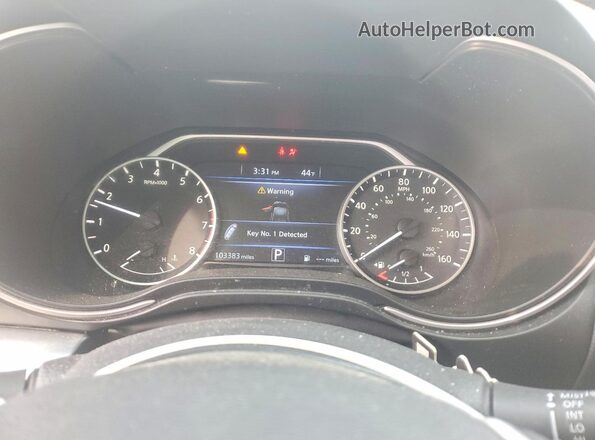 1N4AA6AV2KC378519 2019 NISSAN MAXIMA Black Սարքավորումների վահանակի տեսք