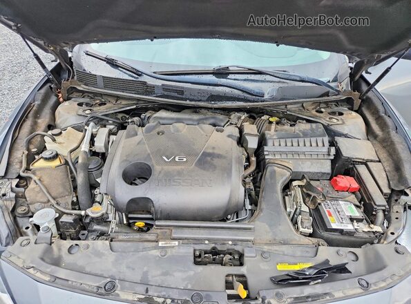 1N4AA6AV2KC379301 2019 NISSAN MAXIMA Серебряный Вид задней части салона