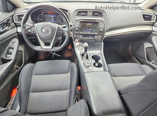 1N4AA6AV2KC379301 2019 NISSAN MAXIMA Серебряный Вид панели приборов