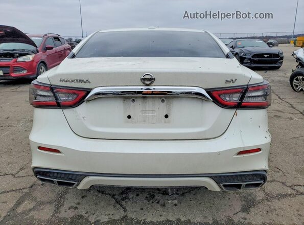 1N4AA6AV3KC384233 2019 NISSAN MAXIMA White უკანა ხედი