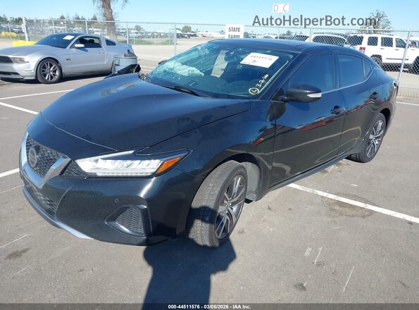 1N4AA6AV5KC364517 2019 NISSAN MAXIMA Черный Передняя левая четверть