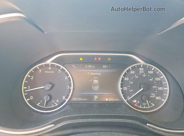 1N4AA6AV5KC366350 2019 NISSAN MAXIMA Gray ხელსაწყოთა პანელის ხედი