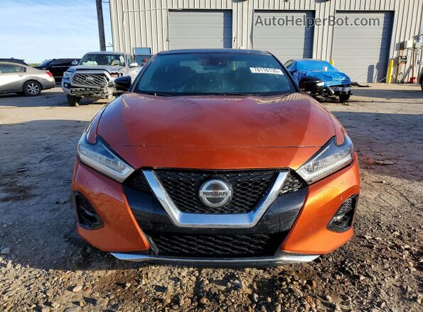 1N4AA6AV6KC364591 2019 NISSAN MAXIMA Оранжевый Вид спереди