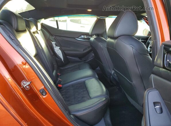 1N4AA6AV6KC364591 2019 NISSAN MAXIMA Оранжевый Вид задних сидений