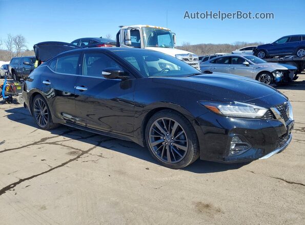 1N4AA6AV7KC382386 2019 NISSAN MAXIMA Черный Передняя правая четверть