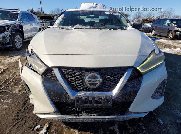1N4AA6AV8KC372899 2019 NISSAN MAXIMA Белый Вид спереди