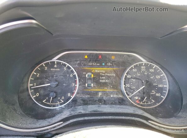 1N4AA6AV8KC372899 2019 NISSAN MAXIMA Белый Вид щитка приборов