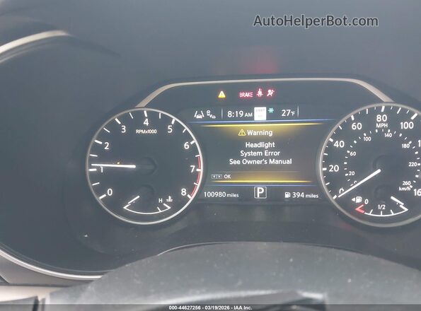 1N4AA6AV9KC372958 2019 NISSAN MAXIMA Черный Вид задних сидений