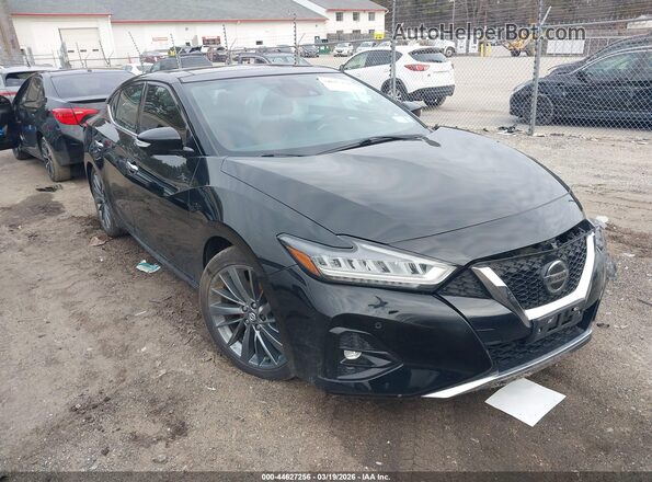 1N4AA6AV9KC372958 2019 NISSAN MAXIMA Черный Передняя правая четверть