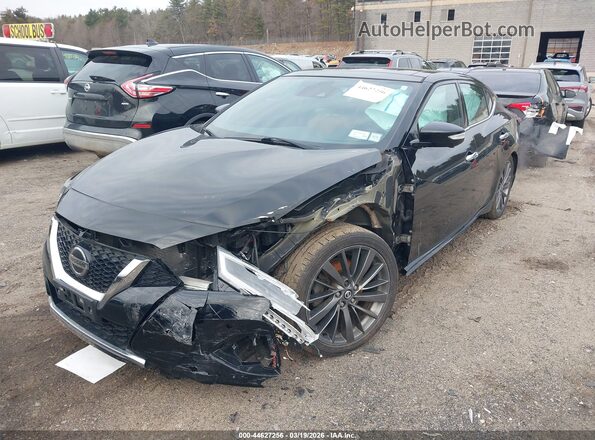 1N4AA6AV9KC372958 2019 NISSAN MAXIMA Черный Передняя левая четверть